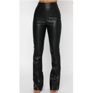 White Fox Show It Off Faux Leather Pants